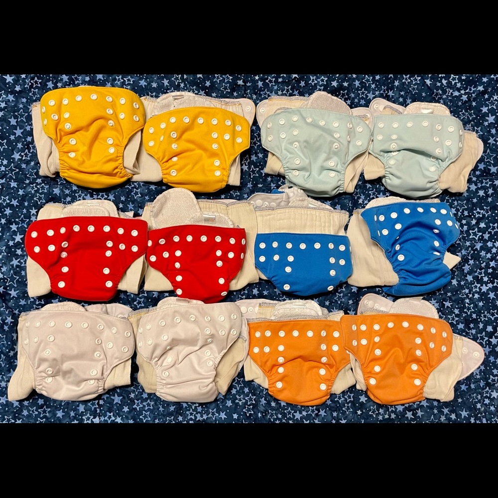 12 Alvababy NEWBORN Cloth Diapers